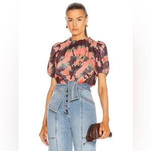 Ulla Johnson Isolde Top Rosewood Size S